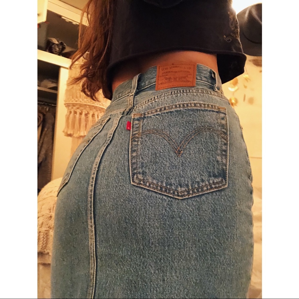 LEVI’S Denim Midi Skirt